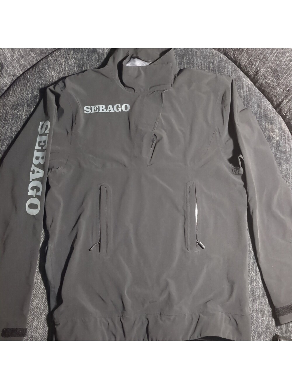 Sebago Size Small Wet Weather Jacket Pullover Nylon Waterproof Pouch Pocket